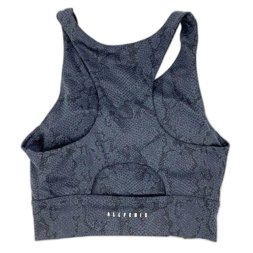 ALLFENIX Python Charcoal Sports Bra NWT Size S Sculpt Fit Athleisure - Picture 4 of 4